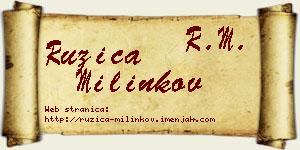 Ružica Milinkov vizit kartica